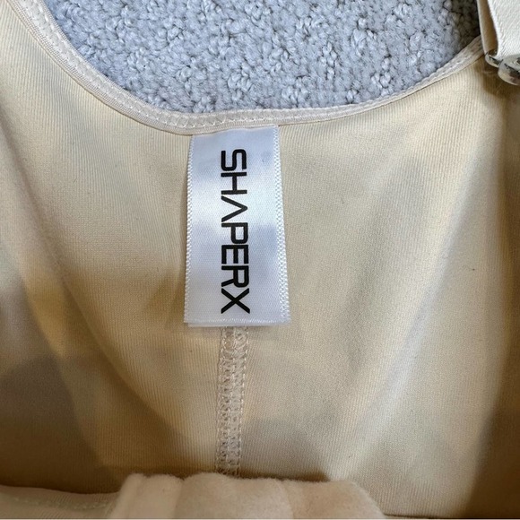 Shaperx Womens Shapewear Tummy Control Full Body Slimmer Zipper Beige Small - Picture 7 of 7